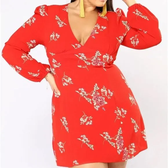 Fashion Nova | Dresses | Fashion Nova Land Of Make Believe Floral Flare Dress Plus Size 2x Red | Poshmark Fashion Nova | Dresses | Fashion Nova Land Of Make Believe Floral Flare Dress Plus Size 2x Red | Poshmark